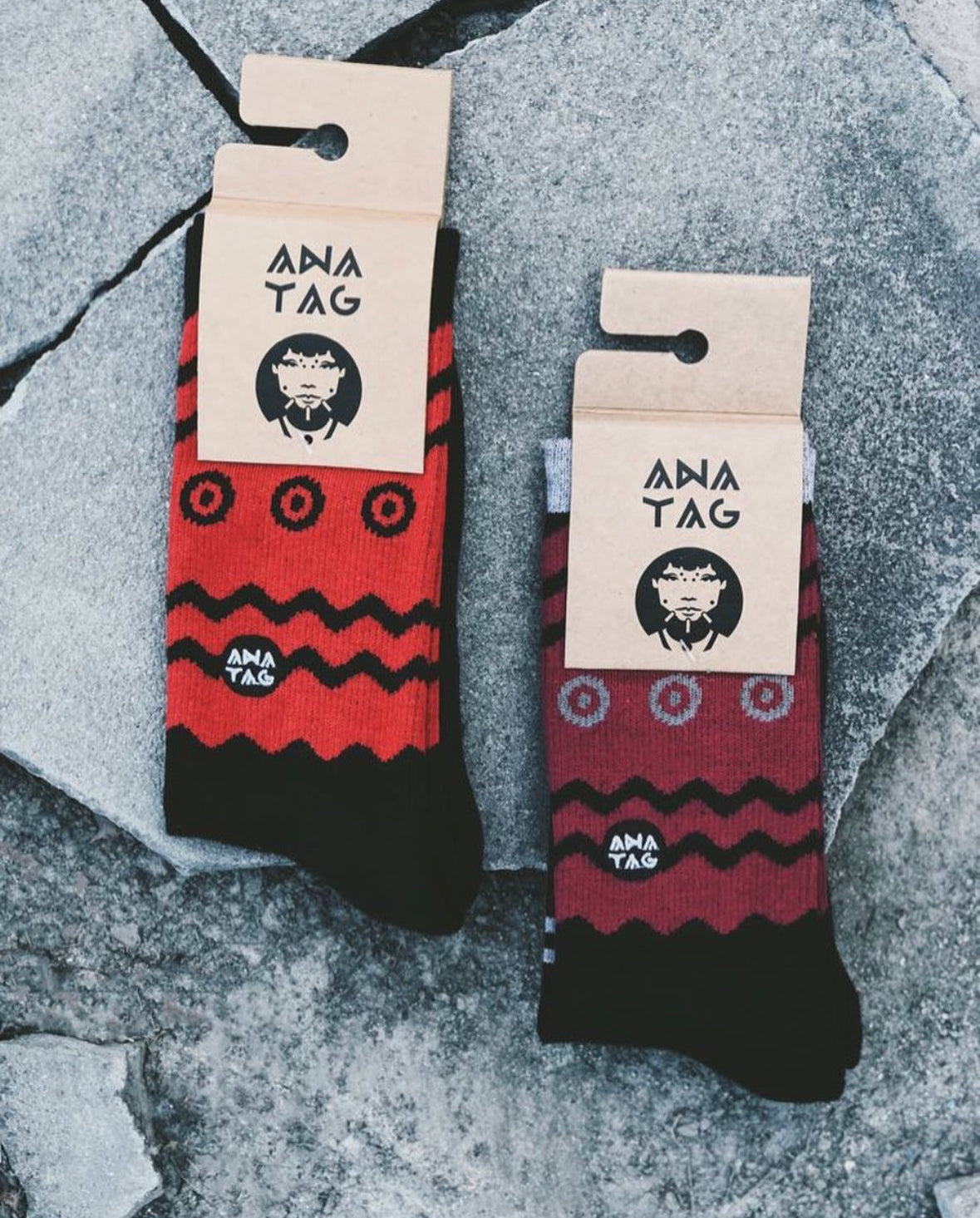 Anatag Socks - Primal Instinct Red Wine